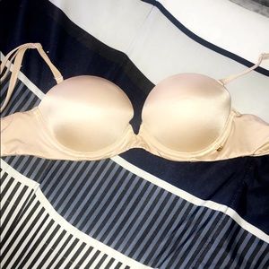 Nude Push up strapless bra